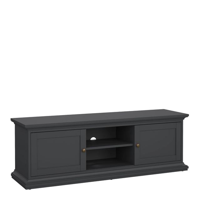 Paris TV-unit 2 frame Doors in Matt Grey