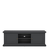 Paris TV-unit 2 frame Doors in Matt Grey