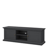 Paris TV-unit 2 frame Doors in Matt Grey