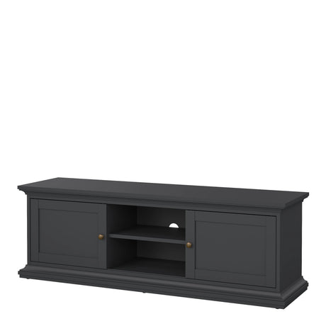 Paris TV-unit 2 frame Doors in Matt Grey