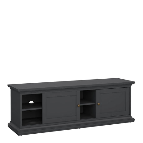 Paris TV-unit 2 frame Doors in Matt Grey