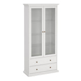 Paris China Cabinet in White