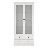 Paris China Cabinet in White