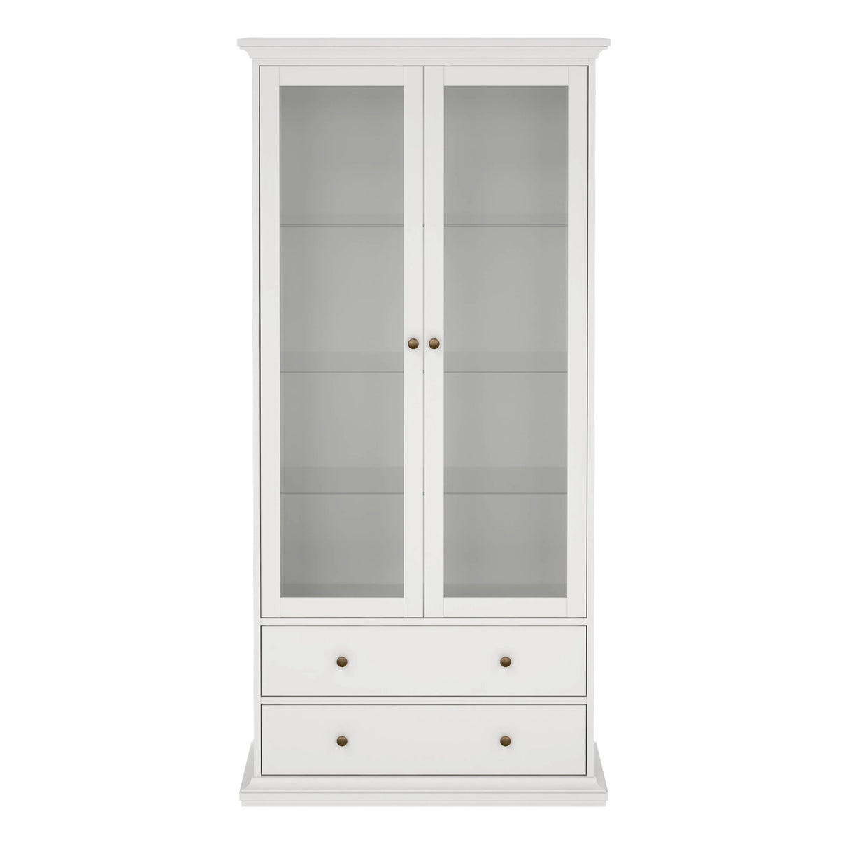 Paris China Cabinet in White