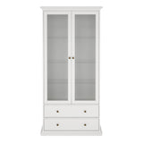 Paris China Cabinet in White