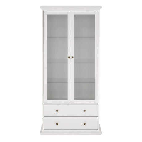 Paris China Cabinet in White