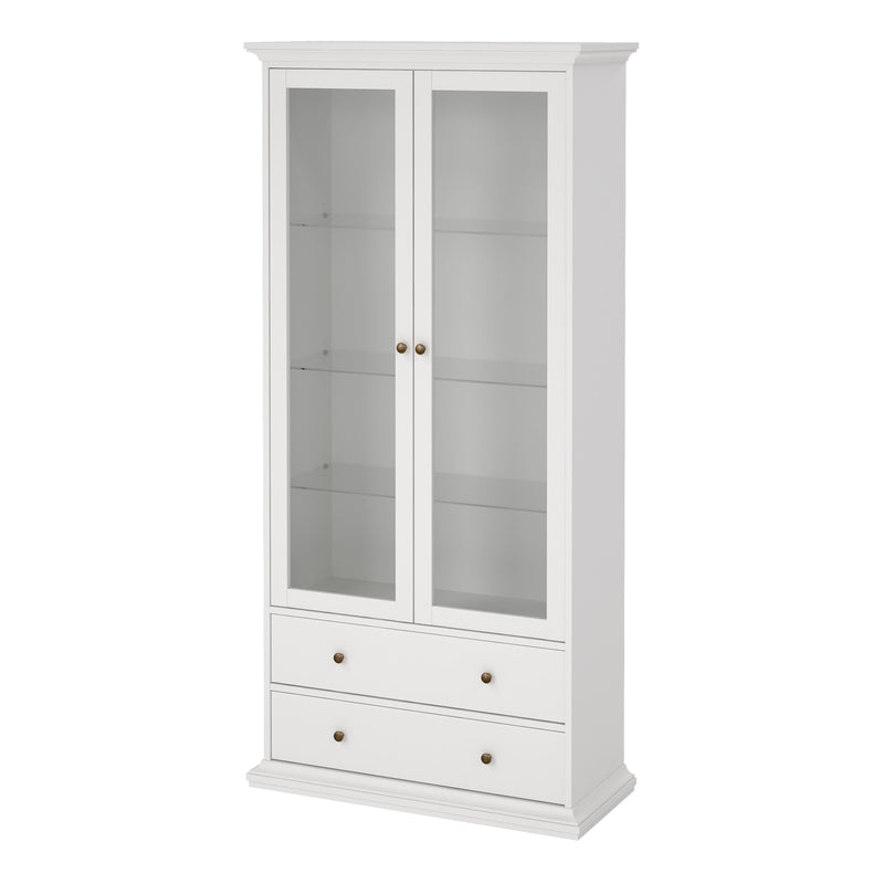 Paris China Cabinet in White