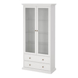 Paris China Cabinet in White