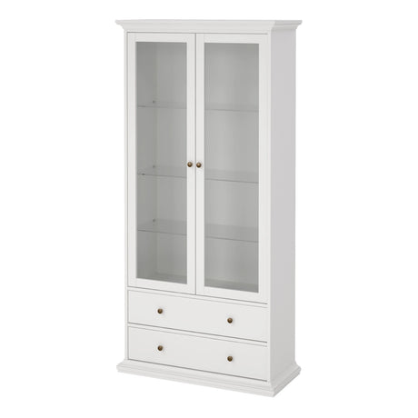 Paris China Cabinet in White