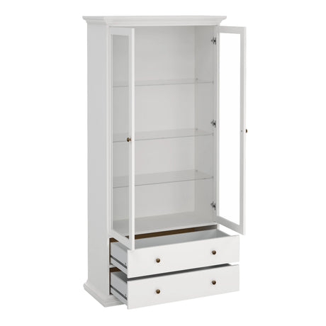 Paris China Cabinet in White