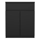 Naia Sideboard - 1 Drawer 2 Doors in Black Matt