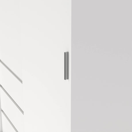 Naia Wardrobe with 1 Sliding Door and 1 Door + 3 Drawers in White