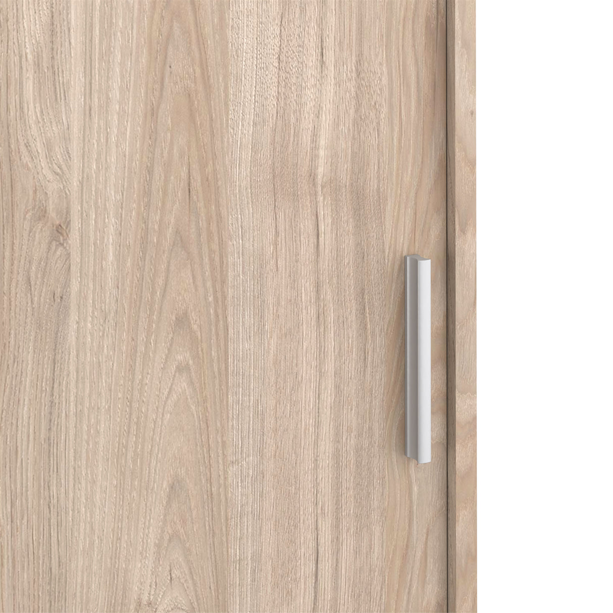 Naia Wardrobe with 1 Sliding door + 1 door + 3 drawers in Jackson Hickory Oak