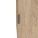 Naia Wardrobe with 2 Sliding Doors 1 Door 3 Drawers in Jackson Hickory Oak
