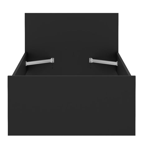 Naia Single Bed 3ft (90 x 190) in Black Matt