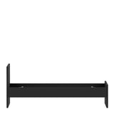 Naia Single Bed 3ft (90 x 190) in Black Matt