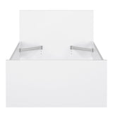 Naia Single Bed 3ft (90 x 190) in White High Gloss