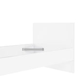 Naia Single Bed 3ft (90 x 190) in White High Gloss