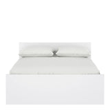 Naia Double Bed 4ft6 (140 x 190) in White High Gloss