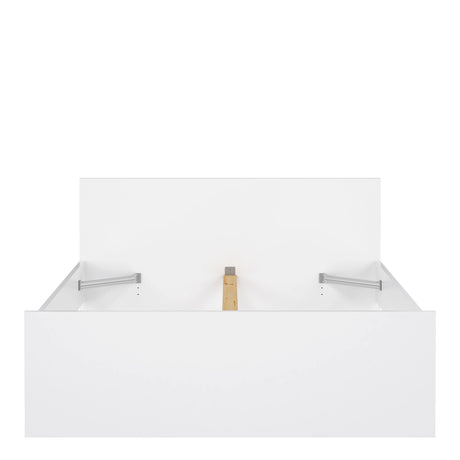 Naia Double Bed 4ft6 (140 x 190) in White High Gloss