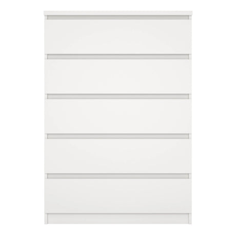 Naia Chest of 5 Drawers in White