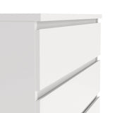 Naia Chest of 5 Drawers in White