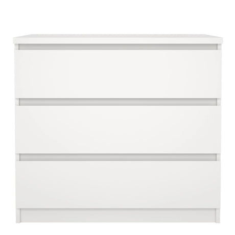 Naia Chest of 3 Drawers in White