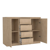 Naia Sideboard  4 Drawers 2 Doors in Jackson Hickory Oak