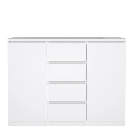 Naia Sideboard - 4 Drawers 2 Doors in White High Gloss