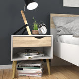 Oslo 3 Piece Bedroom Set in White and Oak