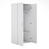 Space Package - Bedside 1 Drawer + Chest of 3 Drawers + Wardrobe with 2 Doors in White
