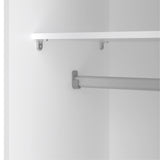 Space Wardrobe with 2 Sliding Doors in White