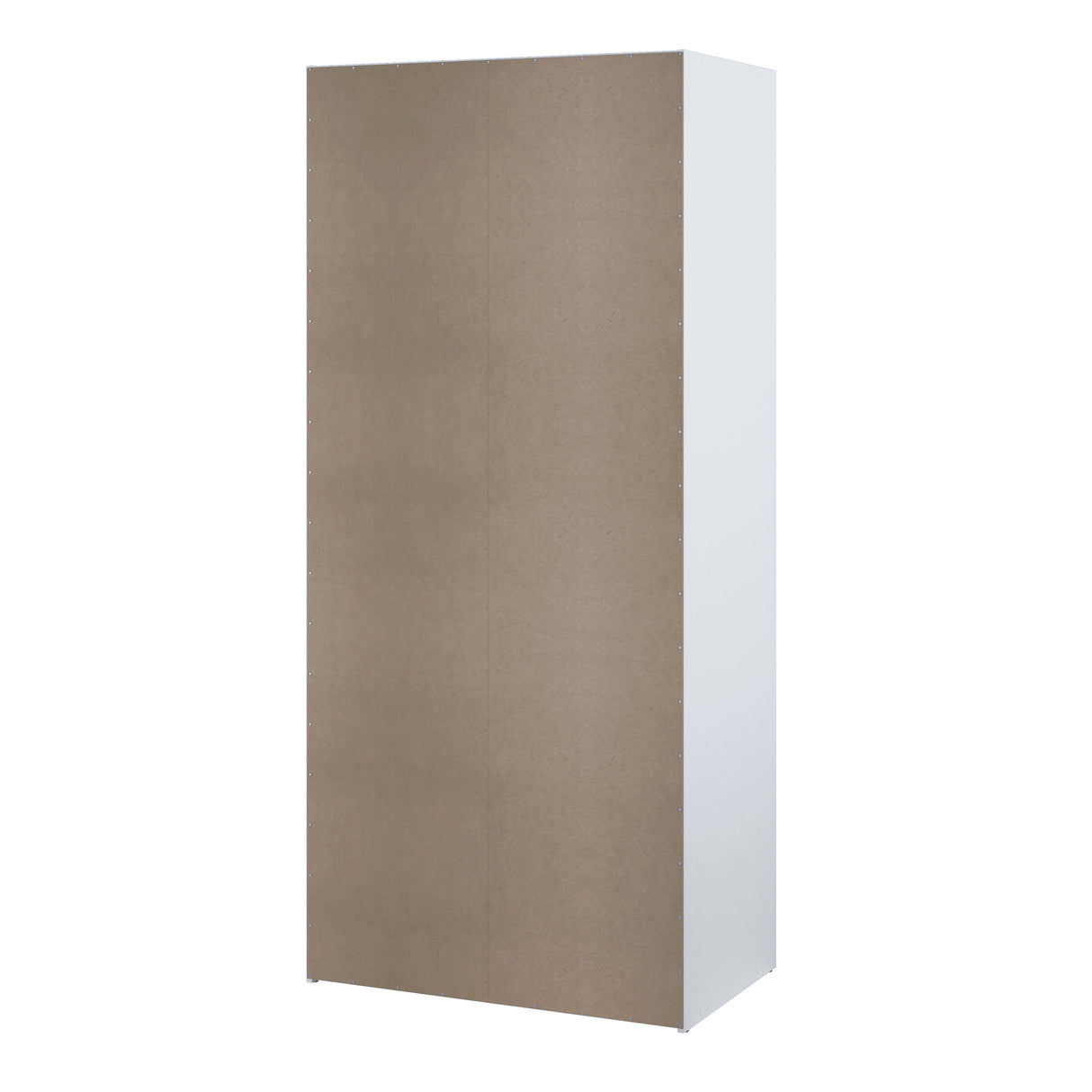 Space Wardrobe with 2 Sliding Doors in White