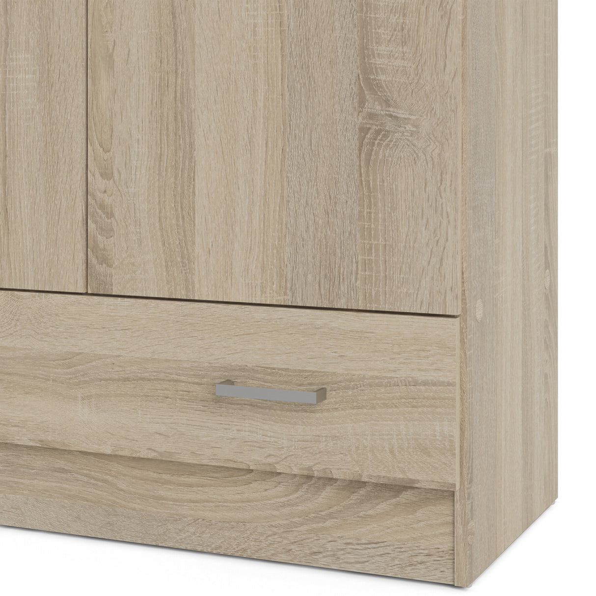 Space Wardrobe with 2 doors + 1 drawer in Oak 1700
