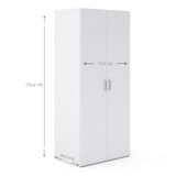 Space Wardrobe with 2 doors White 1750