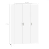 Space Wardrobe with 3 doors White 1750