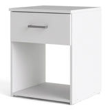 Space Bedside 1 Drawer in White