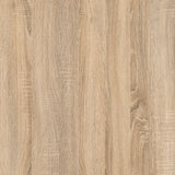 Line Wardrobe with 3 Doors 6 Drawers in Oak with White High Gloss
