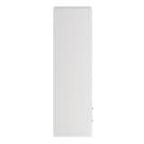 Line Wardrobe with 2 Sliding Doors and 4 Drawers in White