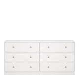 May Chest of 6 Drawers (3+3) in White