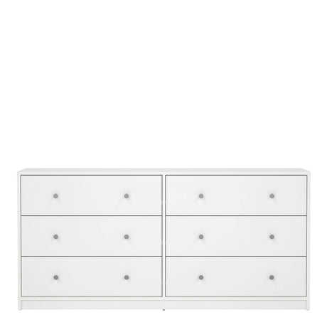 May Chest of 6 Drawers (3+3) in White