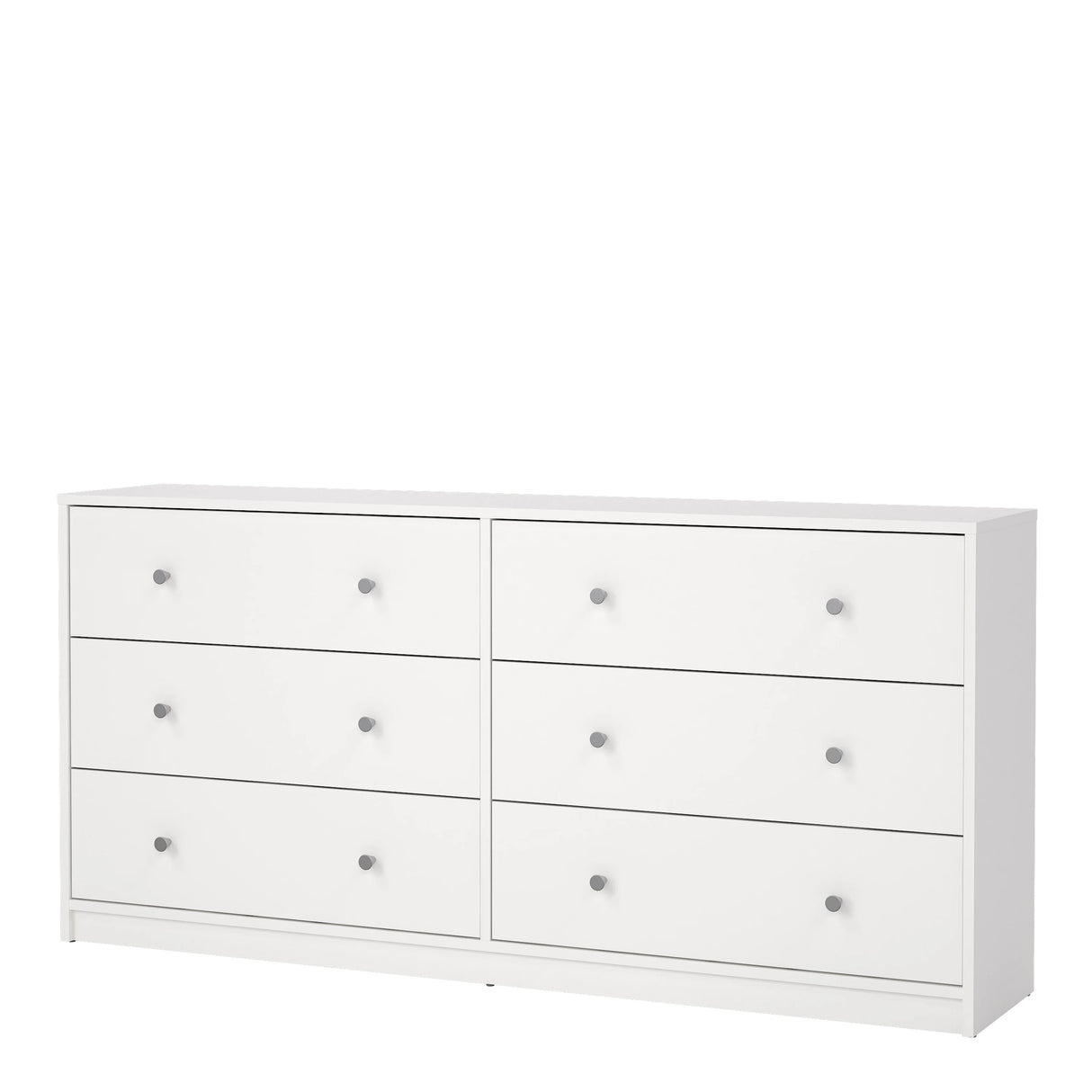 May Chest of 6 Drawers (3+3) in White
