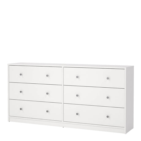 May Chest of 6 Drawers (3+3) in White