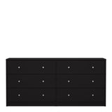 May Chest of 6 Drawers (3+3) in Black