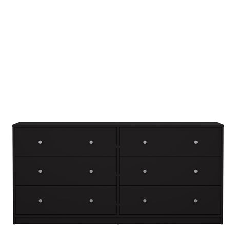 May Chest of 6 Drawers (3+3) in Black