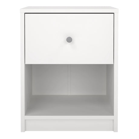 May Bedside 1 Drawer in White