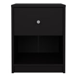 May Bedside 1 Drawer in Black