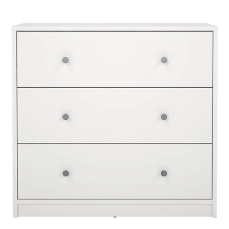 May Chest of 3 Drawers in White