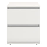 Nova Bedside 2 Drawer in White