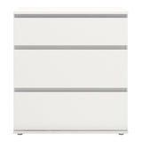 Nova 3 Drawer Chest in White